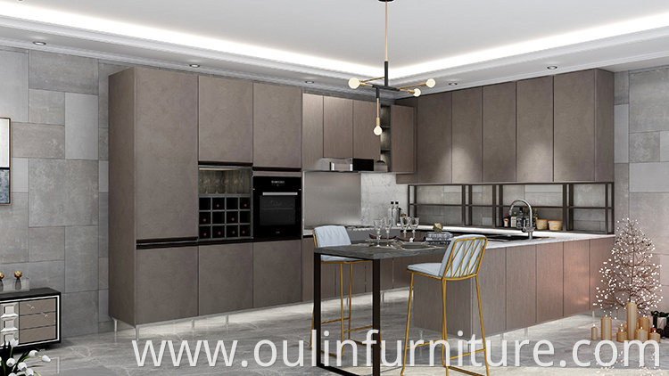 Modern home kitchen modular kitchen furniture set